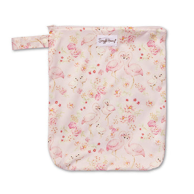 Flamingos Wet Bag Large | Snuggle Hunny