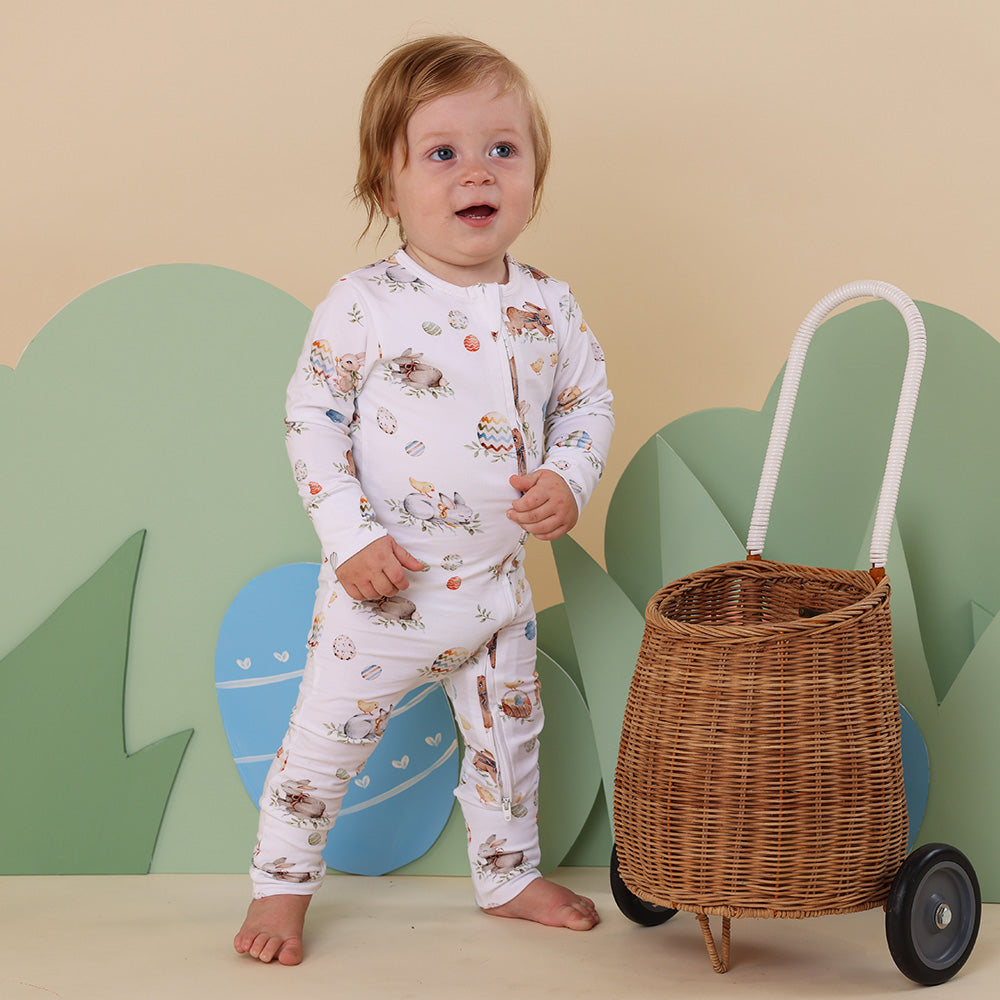 Flopsy Bunnies Organic Snugglesuit Convertible Romper - View 3