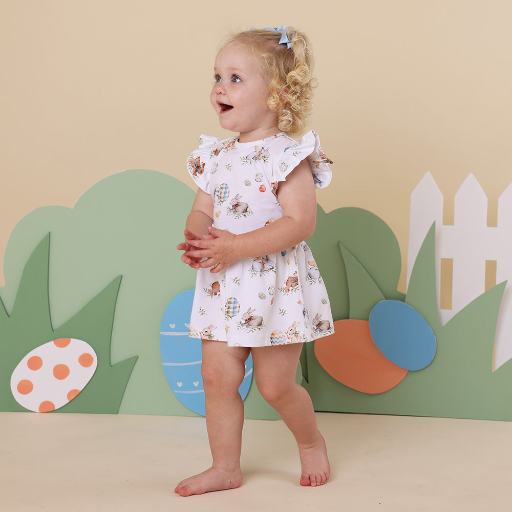 Flopsy Bunnies Short Sleeve Organic Dress - View 4