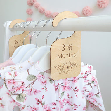 Floral Wooden Wardrobe Dividers | Snuggle Hunny