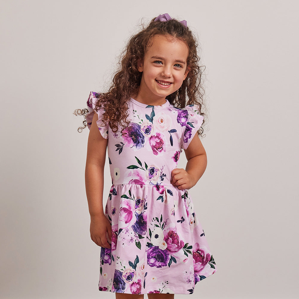 Floral Kiss Short Sleeve Organic Dress - View 7