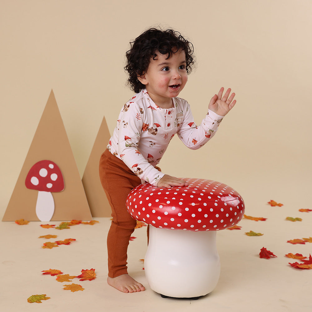 Gnomes Long Sleeve Organic Bodysuit - View 8