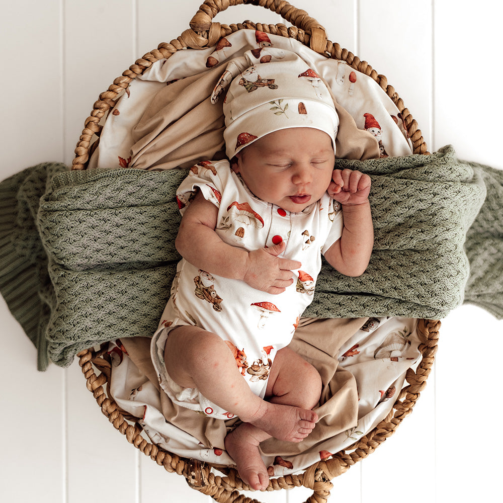 Gnomes Short Sleeve Organic Bodysuit - View 1