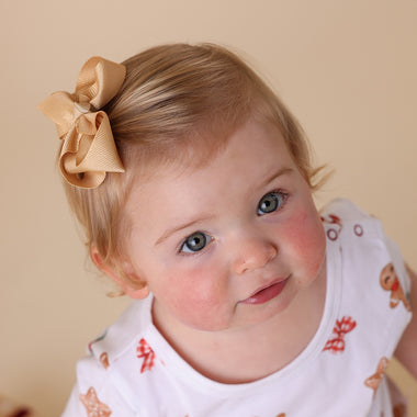 Gold Bow Hair Clip | Snuggle Hunny