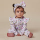 Gracie Organic Snugglesuit Convertible Romper with Frill - Thumbnail 5