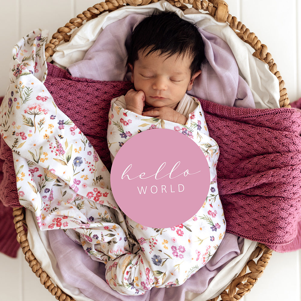 Gracie Organic Jersey Wrap & Topknot Set - View 8