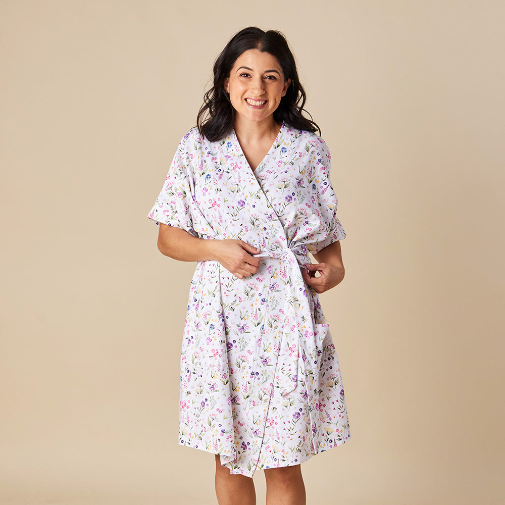 Gracie Organic Maternity Robe - View 5