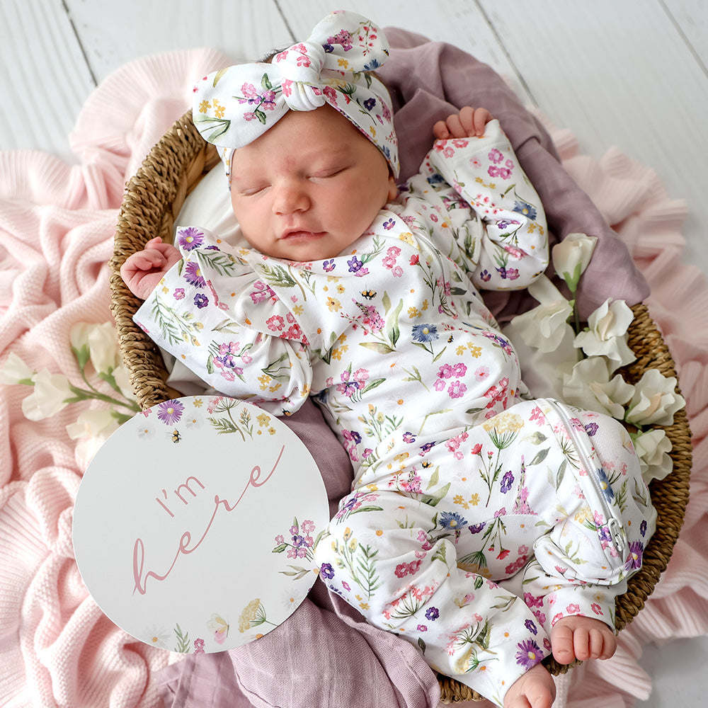 Gracie & Jewel Pink Reversible Milestone Cards - View 5