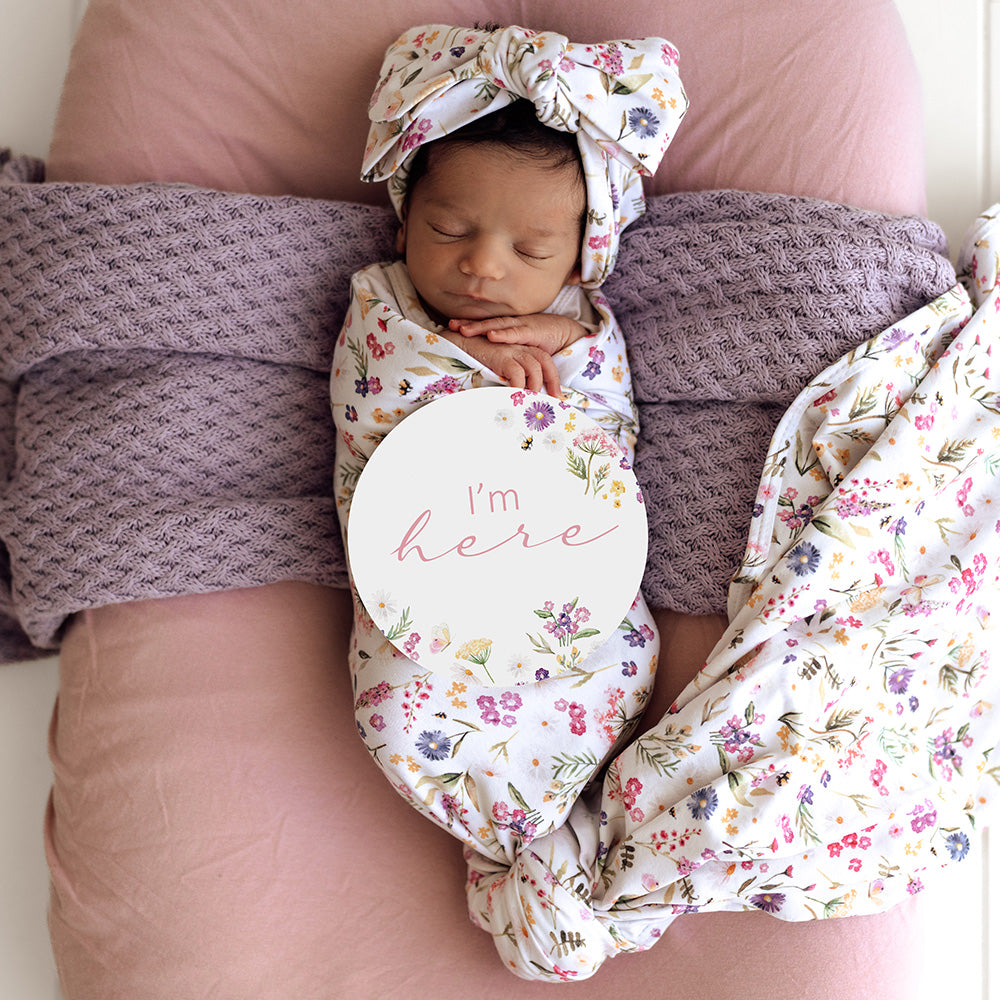 Gracie & Jewel Pink Reversible Milestone Cards - View 10