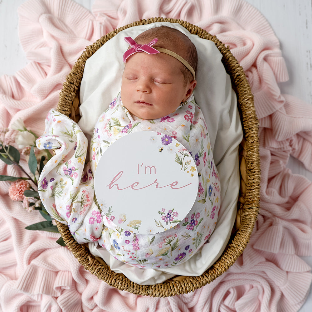 Gracie & Jewel Pink Reversible Milestone Cards - View 9