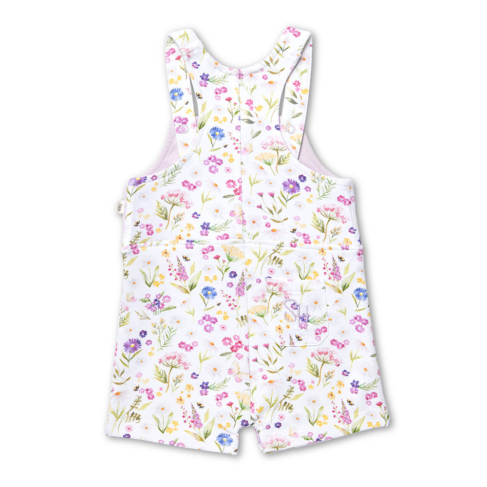 Gracie Organic Snuggle Overall Shorts - View 11