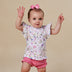 Gracie Organic Short Sleeve Top with Frill | Snuggle Hunny