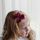 Burgundy Bow Hair Clip - Thumbnail 4