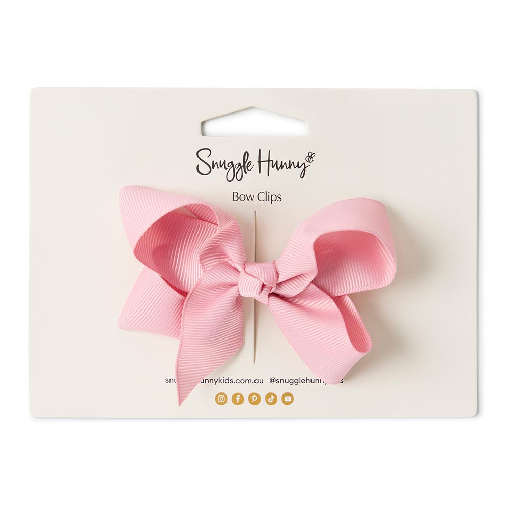 Dusty Pink Bow Hair Clip - View 4