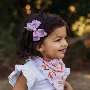 Lilac Bow Hair Clip-Snuggle Hunny