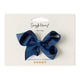 Navy Blue Bow Hair Clip - Thumbnail 3