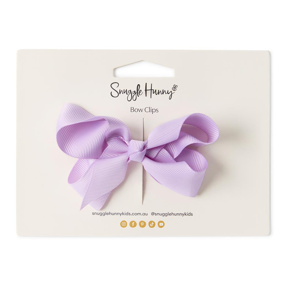Soft Violet Bow Hair Clip - View 3