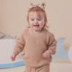 Hazelnut Oversized Cotton Knit Jumper - Thumbnail 4
