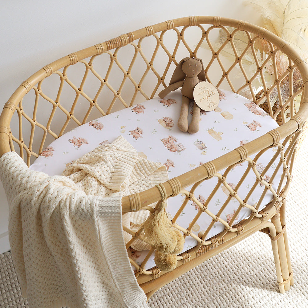Highland Cows Organic Bassinet Sheet / Change Pad Cover - View 5