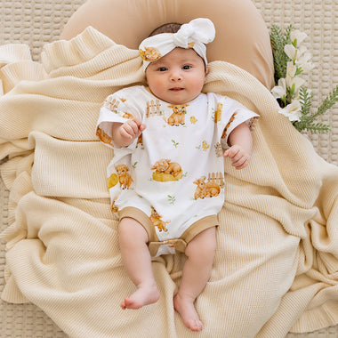 Highland Cows Organic Oversized Romper | Snuggle Hunny