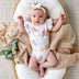 Highland Cows Short Sleeve Organic Bodysuit with Frill | Snuggle Hunny