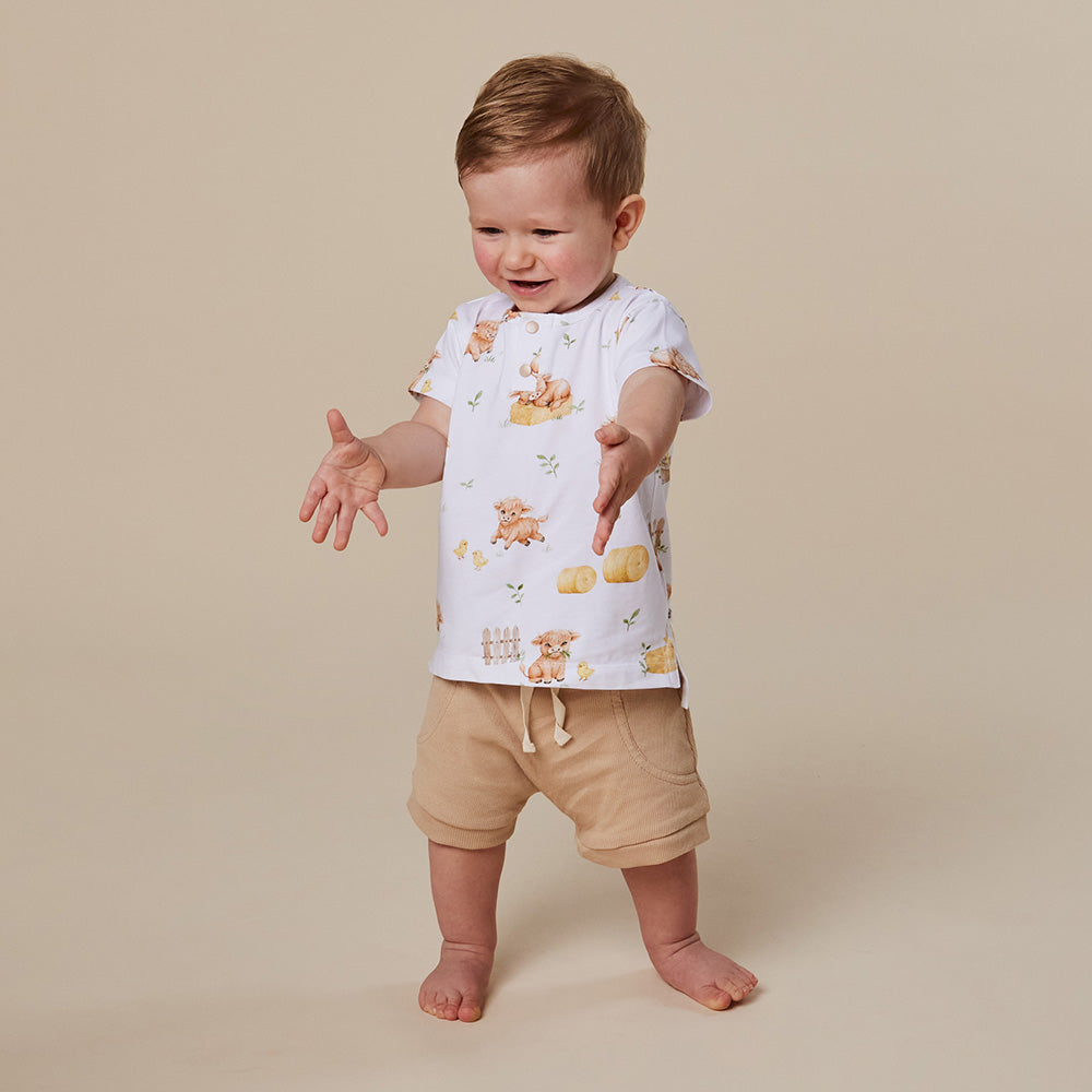 Highland Cows Organic Short Sleeve Top - View 4