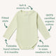 Honeydew Long Sleeve Organic Bodysuit - Thumbnail 4