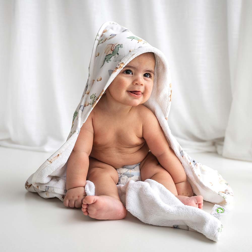Dragon Organic Hooded Baby Towel - View 1