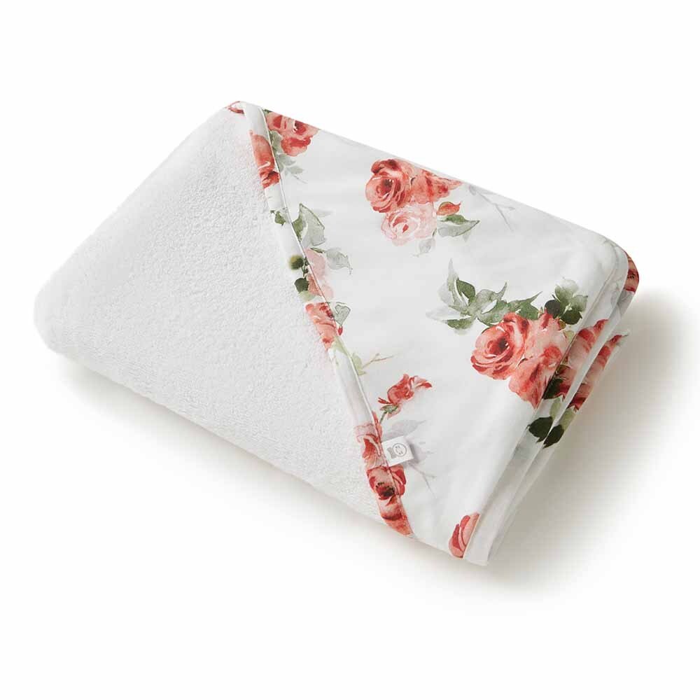 Rosebud Organic Hooded Baby Towel - View 2