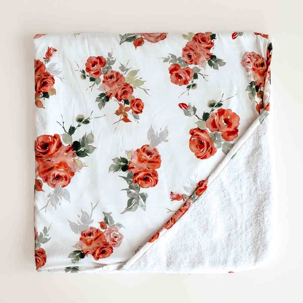 Rosebud Organic Hooded Baby Towel - View 3