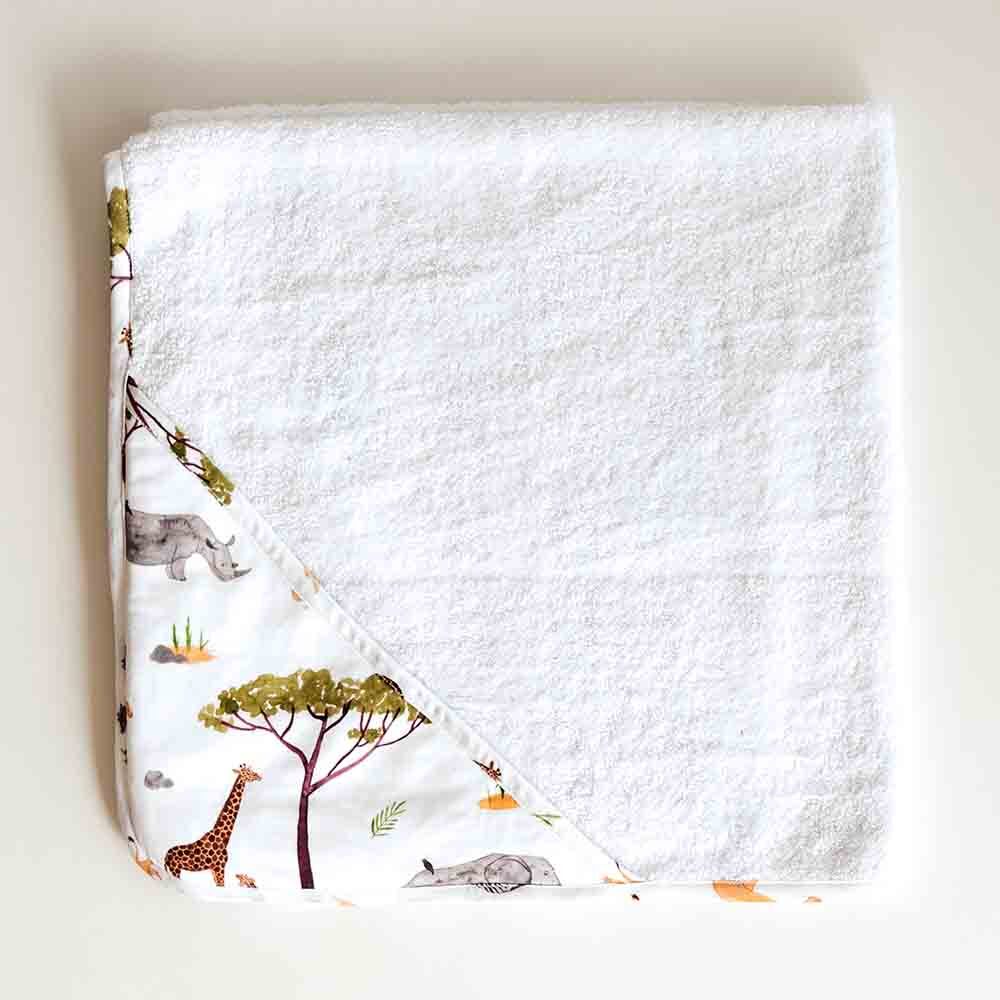 Safari Organic Hooded Baby Towel - View 5