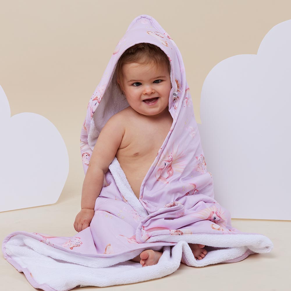 Unicorn Organic Hooded Baby Towel - View 3
