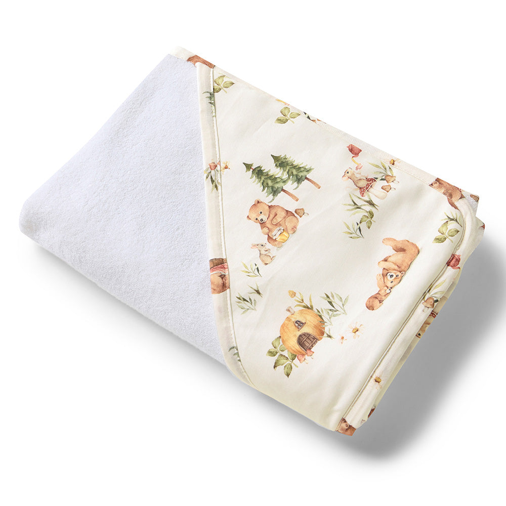 Bears Organic Hooded Baby Towel - View 2