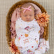 Ice Creams Organic Jersey Wrap & Topknot Set - Thumbnail 3