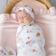 Ice Creams Organic Jersey Wrap & Topknot Set - Thumbnail 5
