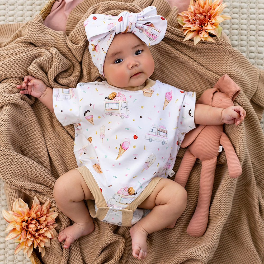 Ice Creams Organic Oversized Romper - View 3