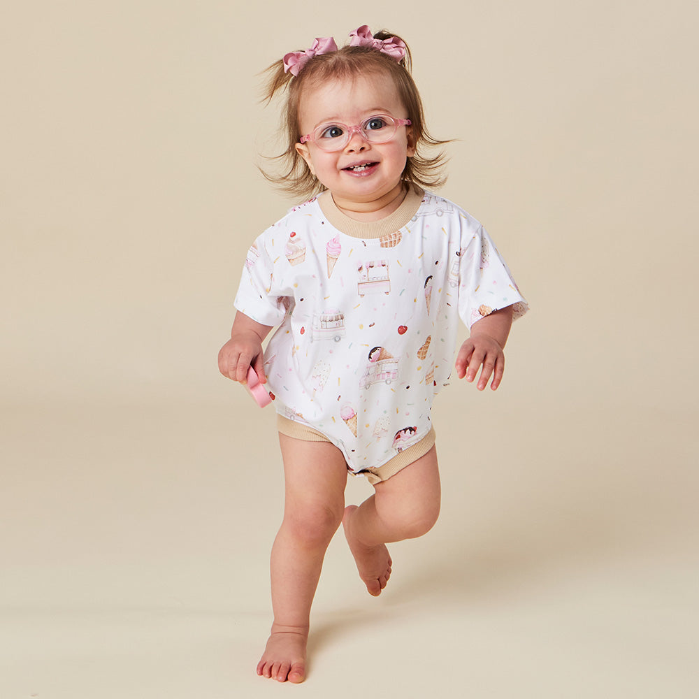 Ice Creams Organic Oversized Romper - View 1