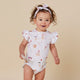 Ice Creams Short Sleeve Organic Bodysuit with Frill - Thumbnail 4