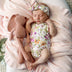 Isla Short Sleeve Organic Kimono Bodysuit | Snuggle Hunny