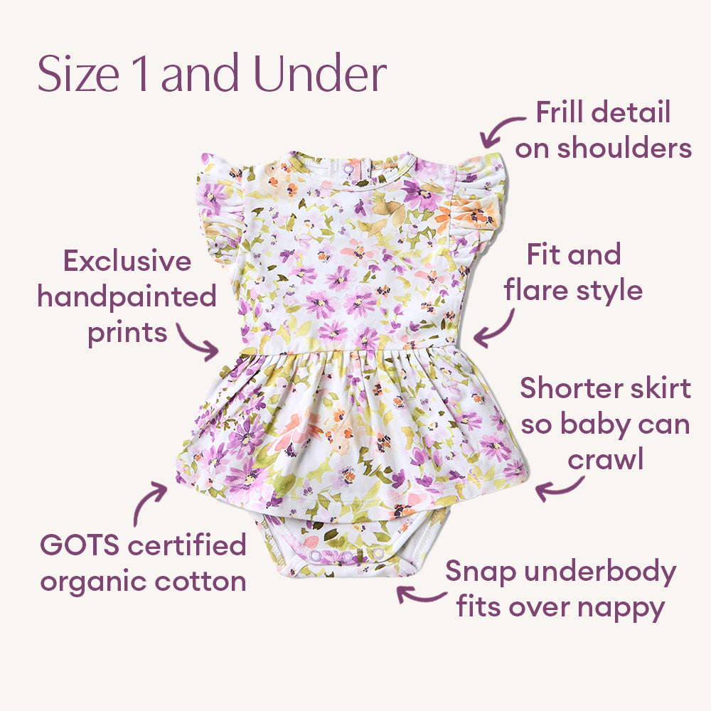 Isla Short Sleeve Organic Dress - View 4