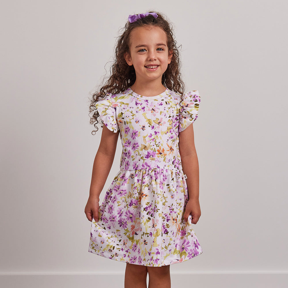 Isla Short Sleeve Organic Dress - View 14