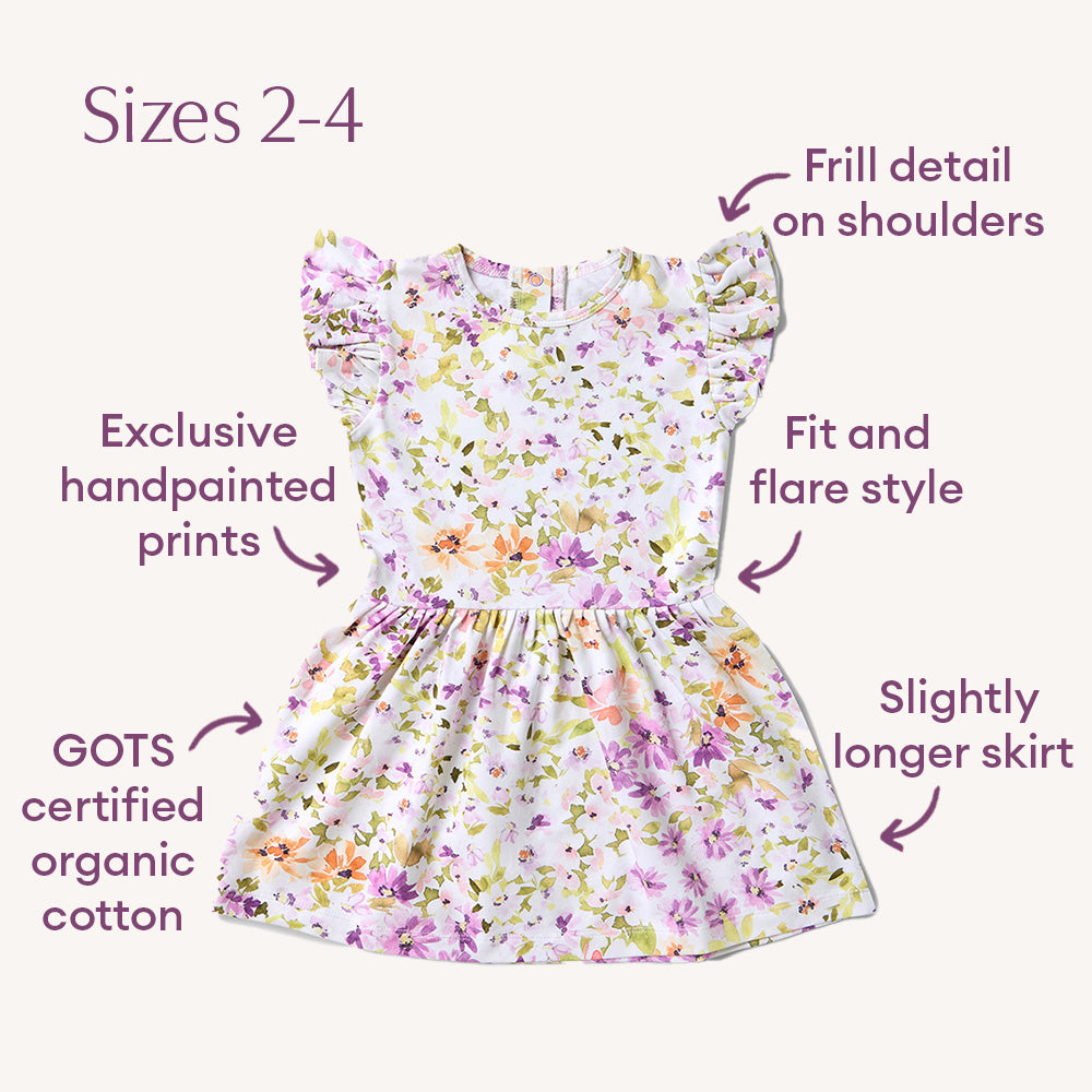Isla Short Sleeve Organic Dress - View 9