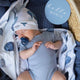 Cloud Chaser Baby Jersey Wrap & Beanie Set-Snuggle Hunny
