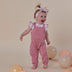 Jewel Pink Organic Joey Overalls | Snuggle Hunny