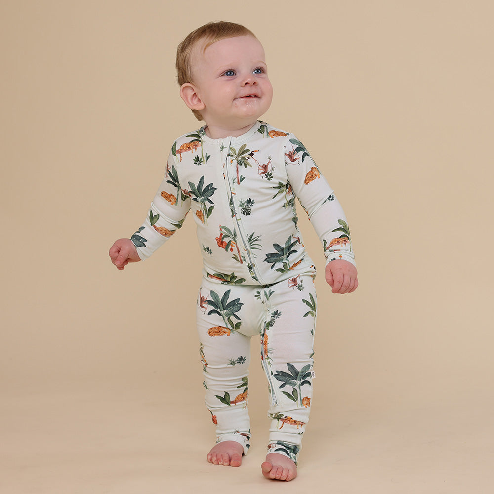 Jungle Organic Snugglesuit Convertible Romper - View 3