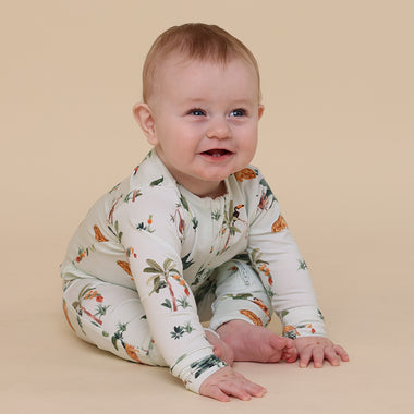 Jungle Organic Snugglesuit Convertible Romper | Snuggle Hunny