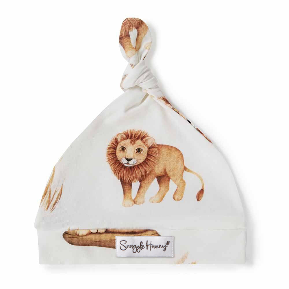 Lion Organic Knotted Beanie - View 2