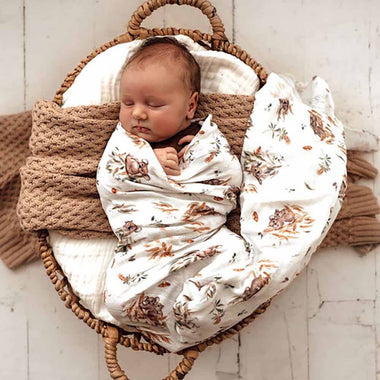 Koala Organic Muslin Wrap-Snuggle Hunny