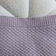 Lavender Diamond Knit Organic Baby Blanket - Thumbnail 6