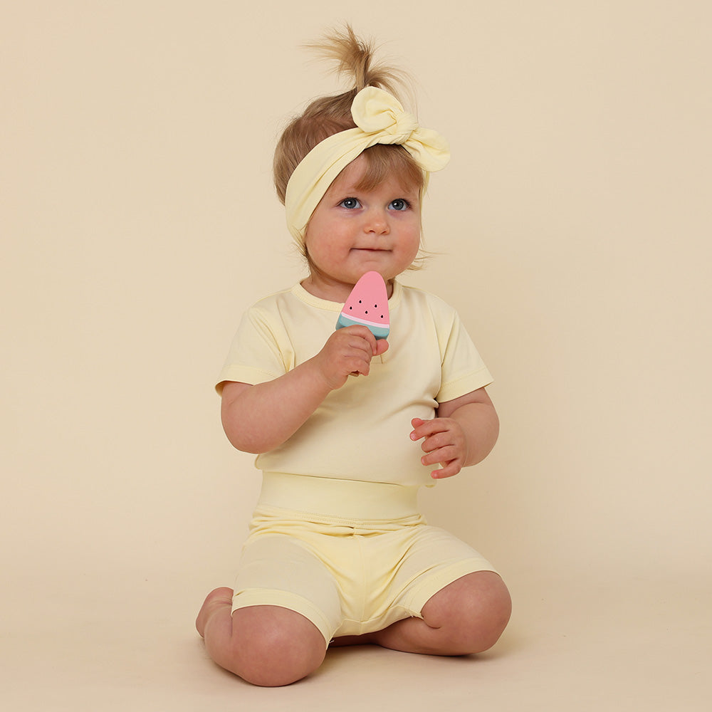 Lemon Sorbet Organic Bike Shorts - View 4